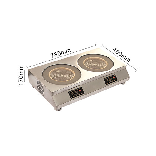 Infrared induction cooker double stove button 328