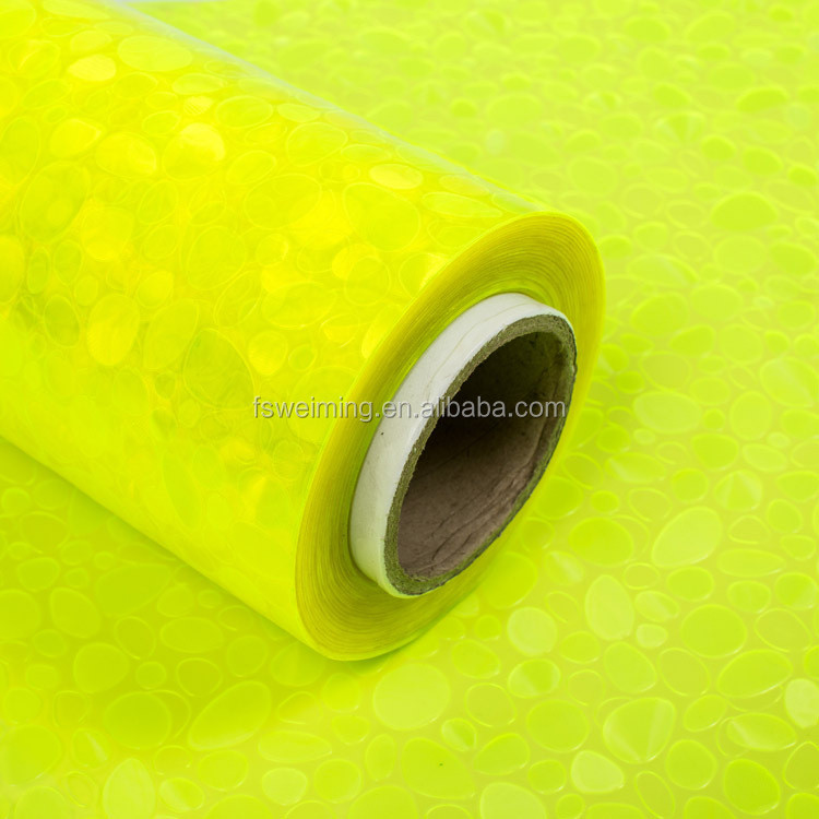 PVC压纹色膜-荧光黄