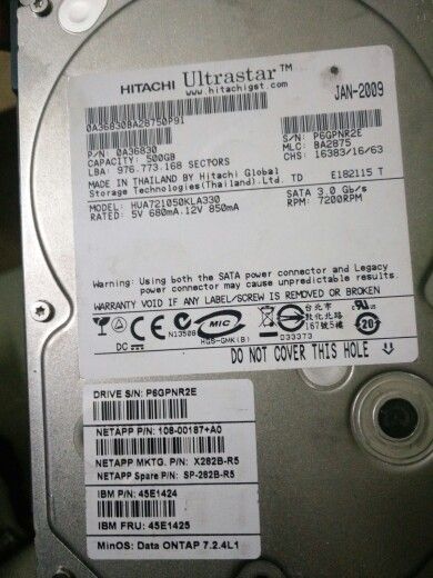 IBM 45E1425/X282B 500GB SATA HDD 硬盘