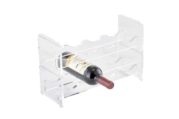 Hight quality acrylic red wine holder wine rack wine storage shelf for dining room